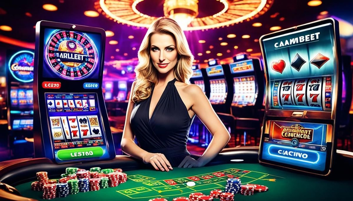 Antarmuka game Diamond Empire di aplikasi mobile thor138 menampilkan simbol permata berwarna-warni